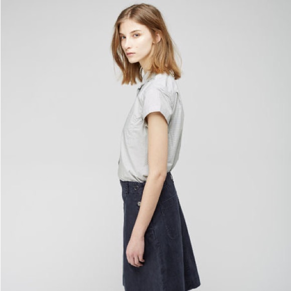 MHL by Margaret Howell Sailor Skirt in Indigo Blue Navy, XS - New - Picture 4 of 8